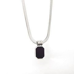 Hexa Elegance Snake Chain Pendant