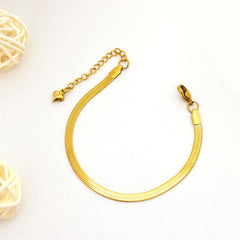 Sleek Gold Snake Chain Bracelet