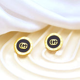 Gold Gucci-Inspired Stud Earrings