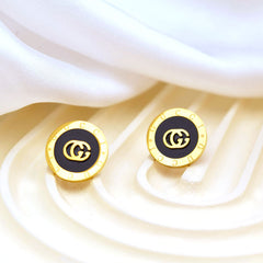 Gold Gucci-Inspired Stud Earrings