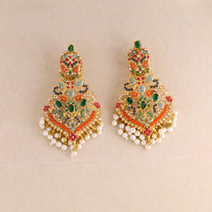 Regal Multicolor Kundan Necklace Set