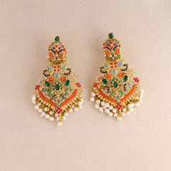 Regal Multicolor Kundan Necklace Set