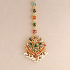Regal Multicolor Kundan Necklace Set
