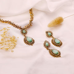 Golden Dusk Teardrop Crystal Set