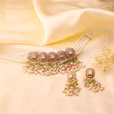 Celestial Bloom Pearl & Stone Choker Set