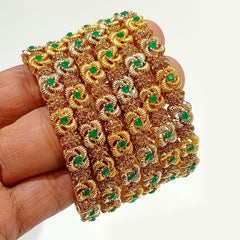 Phoolkari Ruby Accent Bangle