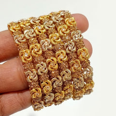Phoolkari Ruby Accent Bangle