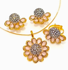 Aurevia Petal Frame Jewelry Set