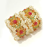 Nayab Pearl & Stone Heritage Bangle