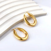 Bold Luxe Oval Hoop Earrings