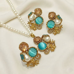 Zarmin Vintage Pearl & Stone Set
