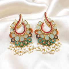 Pearl Arc Statement Earrings