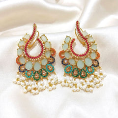 Pearl Arc Statement Earrings