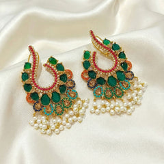 Pearl Arc Statement Earrings