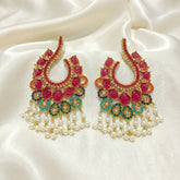 Pearl Arc Statement Earrings