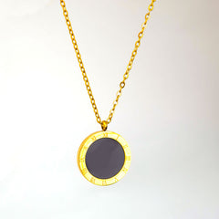 Roman Halo Mother of Pearl Pendant Necklace