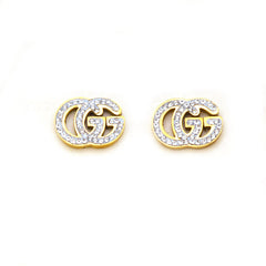 GG-Inspired Crystal Stud Earrings