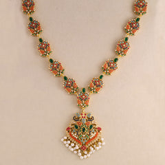 Regal Multicolor Kundan Necklace Set