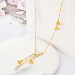 Butterfly Pearl Pendant
