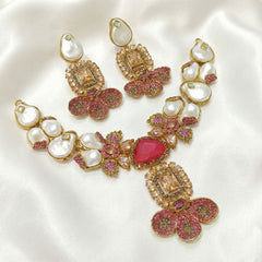 Lunara Blossom Pearl Necklace Set